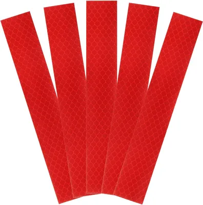 Produktbild von 5 reflektierende Aufkleber, 2,5 x 15,9 cm, sichtbar, Diamantqualität, reflektierendes Klebeband, wasserdicht, für Fahrrad, Auto, Motorrad