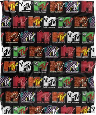 Obrázok produktu pre MTV - Deka s logom, hodvábna, halloween, supermäkká TV24902 (jedna veľkosť) (pestrofarebná)