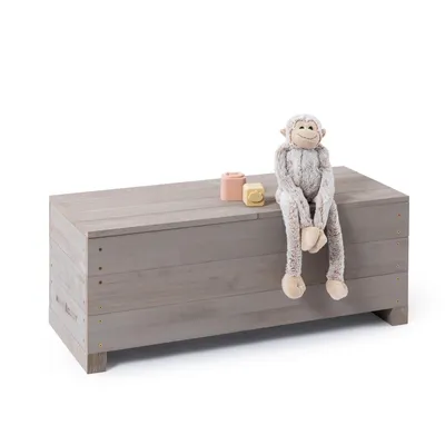 Produktbild von MUDDY BUDDY® Sandkasten/Sitzbank „Discoverer“ warmgrau