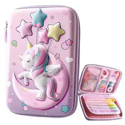 Image de Portefeuille renforcé à deux poches Licorne 3D PR07