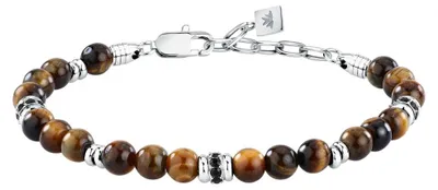 Image de Bracelet de perles pour hommes avec œil de tigre Pietre S1746