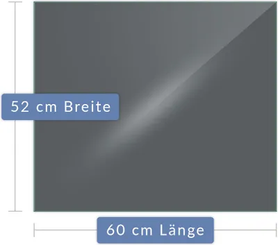 Immagine prodotto di Piastra di copertura del piano cottura Piastra di copertura del piano cottura in ceramica 1 pezzo 60x52 Grigio Protezione
