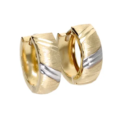 Produktbild von Creolen Klappcreolen aus echt Gold 333 (8kt) in bicolor