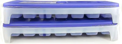 Produktbild von TUPPERWARE Gefrier-Behälter Eiswürfler (2) Eiswürfel-Behälter + Deckel lila blau