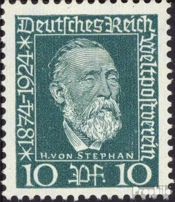 Produktbild von Briefmarken Deutsches Reich 1924 Mi 368 mit Falz 50 Jahre Weltpostverein