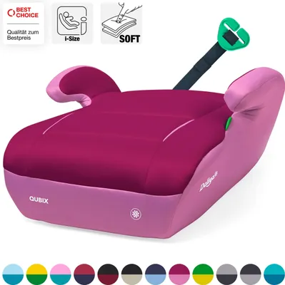 Produktbild von Daliya® QUBIX Kindersitzerhöhung | i-SIZE NORM ECE R129 | 125 bis 150 cm | Gurtfix | waschbar | Autositz | Autokindersitz | Kindersitz | Sitzerhöhung (Rosa - Magenta)