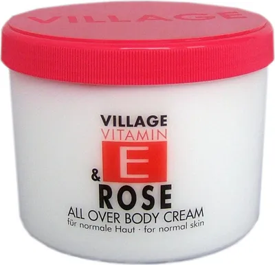 Produktbild von Village Cosmetics Bodycream Vitamin E Rose 500ml Körpercreme Körperpflege 950611