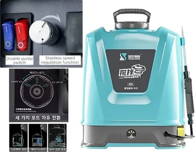 Obrázek produktu pro Elektrický postřikovač, vysokotlaký, objem nádrže 20 l, 20 l