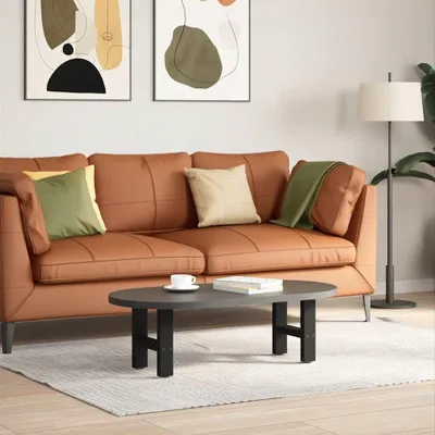 Produktbild von vidaXL Couchtischbeine Schwarz 2 Stk. 40x(30-31) cm Stahl