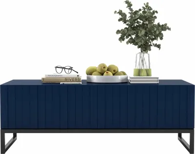 Zdjęcie produktu dla Stolik kawowy TAL 3D 110x54cm granatowy mat