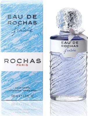 A perfume bottle and its packaging are displayed side-by-side against a white background.