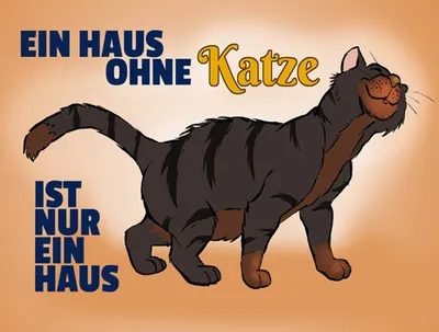 Produktbild von vianmo Holzschild 30x40 cm Haus ohne Katze ist nur ein Haus