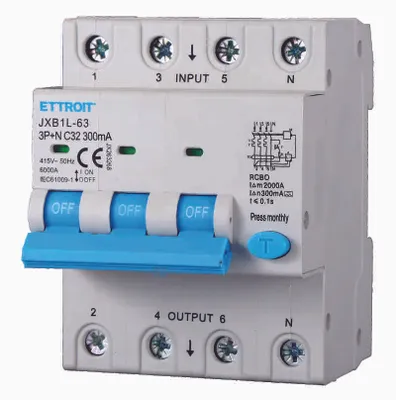 Immagine prodotto di ETTROIT JX263268 Magnetotermico Differenziale 3P+N 32A 300mA 380V-6KA CLASSE A