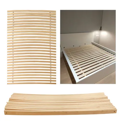 Produktbild von Fiqops Rollrost Holz 90 x 200 cm Fichte Lattenrost stabil Hochbett Leisten 14 Latten Holzlatten unverstellbar für alle Matratzen und Kinderbetten Bettrost Bettrahmen (90x200)