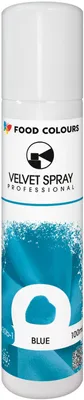 Produktbild von Food Colours 100 ml Velours-Spray Blau – Lebensmittelfarbe für Torten und Kuchen