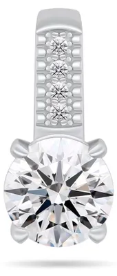 Produktbild von Tiny silver pendant with zircons PT105W