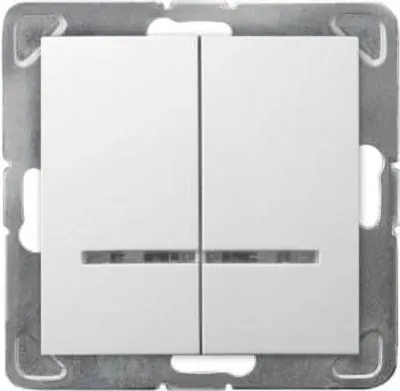 Obrázok produktu pre Ospel ŁP-2YS/m/00, Biela, IP20, 250 V, 16 A, 71 mm, 40 mm