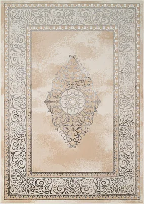 Image de Tapis Tapis ARES gris classique beige salon ÖKO-TEX 300 x 400 cm