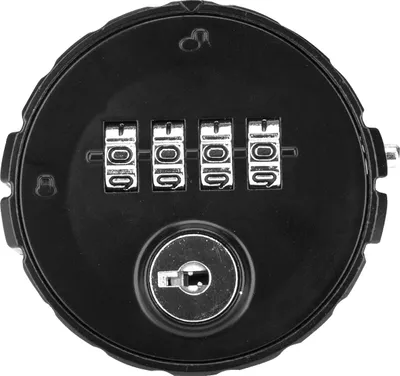Produktbild von Schwarzes 90°-Rundkombinationsschloss aus Metall, Privatmodus