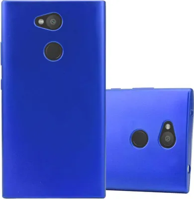Produktbild von Cadorabo Schutzhülle für Sony Xperia L2 Hülle in Blau Handyhülle TPU Silikon Etui Cover Case
