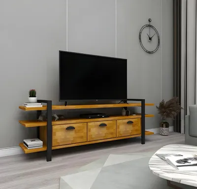 Produktbild von Designer Wohnzimmer Möbel Moderner TV-Ständer s Holz Sideboard