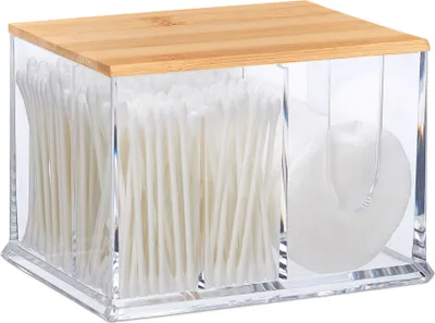 Produktbild von Organizér na vatové tyčinky a tampóny, transparentný RD26560 - 1L