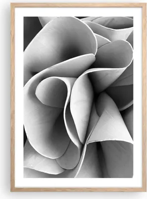 Produktbild von Gerahmtes Poster - Rahmen in heller Eiche - Material Ornament Stück - 50x70 cm - Wand Bild - Wanddeko - Wandbilder - Kunstposter - Wandposter - Bilderrahmen - Bilder - Kunstdruck - P2NPA50x70-4993
