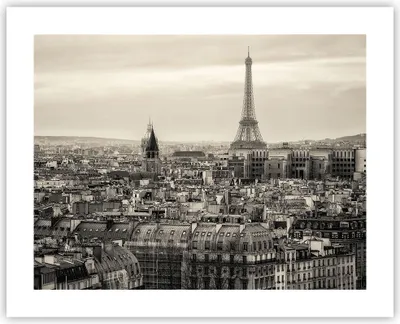 Produktbild von Poster - Poster ohne Rahmen - Paris Stadt Zuhause - 50x40 cm - Wand Bild - Wanddeko - Wandbilder - Kunstposter - Wandposter - Bilder - Kunstdruck - Wanddekoration - Wandbild - P2XAA50x40-3615