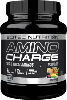 Immagine prodotto di Scitec Nutrition Amino Charge 570 g albicocca / Complesso di aminoacidi / Complesso aminoacidico unico per un'energia di lunga durata