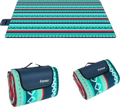 Obrázek produktu pro Pikniková deka, nepromokavá, přenosná, zelená, 2 x 3 m