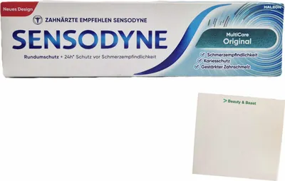Produktbild von Sensodyne Zahncreme Multicare Original (75ml Packung) + usy Block