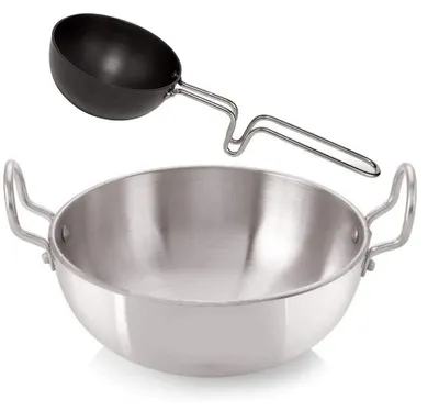 Aluminium Kadai-Set mit Antihaftbeschichtung, 2-teilig