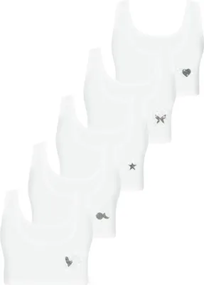 Produktbild von 5er Set Mädchen Bustier BH - Strass - Bunt