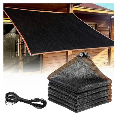 Produktbild von 3x4M Sonnenschutznetz, Garten Schattierungsnetz mit Ösen, Schattiernetz für Garten, Pergola, Gewächshaus, Outdoor