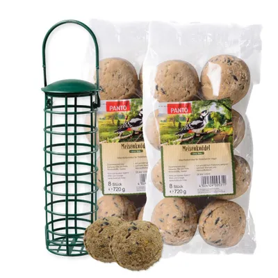 Produktbild von PANTO Meisenknödel-Set für Wildvögel - Meisenknödel & Meisenknödelspender