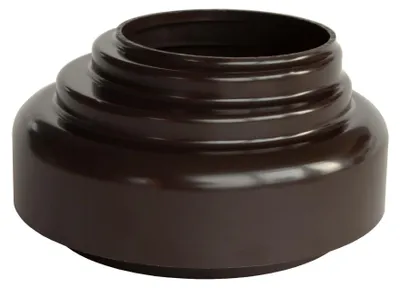 Produktbild von INEFA Verbindungsstück Fallrohr zu Abfluss, PVC DN75 / 75mm Dunkelbraun Zubehör Fallrohr Kunststoff, einfache Steckmontage, Germany