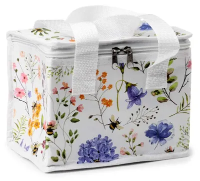 Produktbild von Kühltasche aus recyceltem Kunststoff mit Bienenmuster
