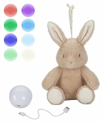 Image de Little Dutch Lapin en peluche avec lumière et son