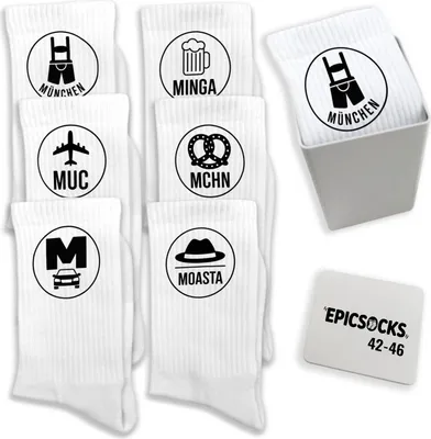 Produktbild von epicsocks Munich Moments Socken in 42-46 im