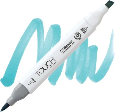 Imagen del producto de Lihová fijadora TOUCH, doble cara, Brush & Chisel, color azul bebé (B66)
