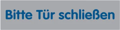 Produktbild von Dreifke® Türschild, Bitte Tür schließen, 20 x 80 mm, PVC 1 Stk.