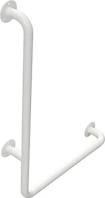 Produktbild von BELP Haltegriff Links Eisen Weiß mit Abdeckung 630x890x110 mm, 120 kg Traglast für Bad & WC >> zum Bohren