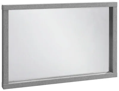 Produktbild von Wandspiegel LAFABRICA, rechteckig, in Betonoptik, Holznachbildung, 90x60x6 cm