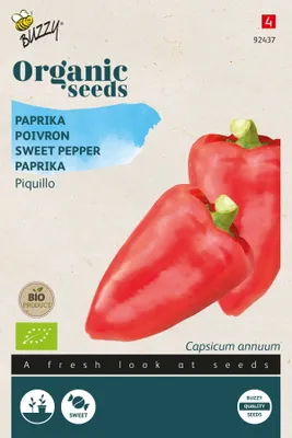 Image de Buzzy Organic Poivron Piquillo - Graines- Env. 0,25 gr | Buzzy_92437