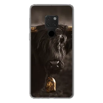 Produktbild von MuchoWow® Handyhülle Schutzhülle Hülle für Huawei P40 Lite Schottischer Highlander - Fell - Schwarz Silikon Softcase Handy Hülle - Handy