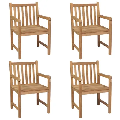 Produktbild von VidaXL 3073019, Terrasse, Gepolsterter Sitz, Teak, Anthrazit, Polyester, 580 mm
