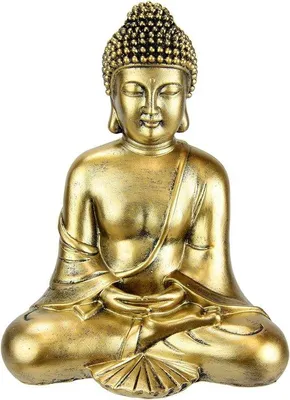 Produktbild von Famanu Buddha Figur sitzend meditierend - 24 cm, Polyresin