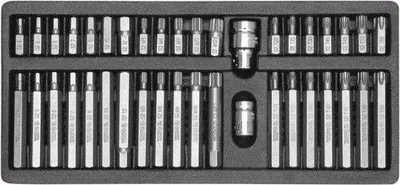 Zdjęcie produktu dla Zestaw specjalnych końcówek Torx, Spline, sześciokątnych, 40-częściowy