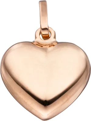 Produktbild von JOBO Anhänger Herz 925 Silber rotgold vergoldet Herzanhänger