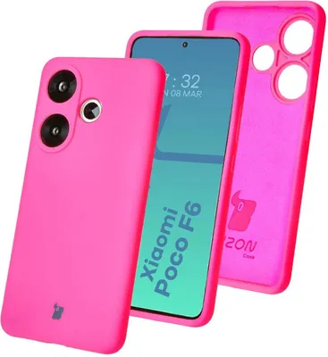 Produktbild von Bizon Soft Case für Xiaomi Poco F6, Neonpink